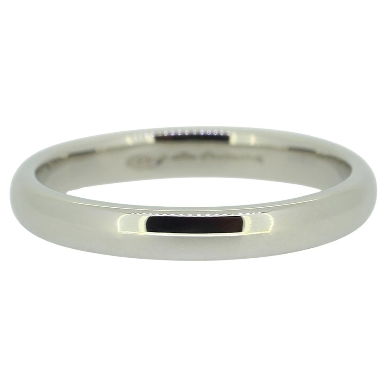 Boodles & Dunthorne 2.5mm Wedding Band Ring For Sale