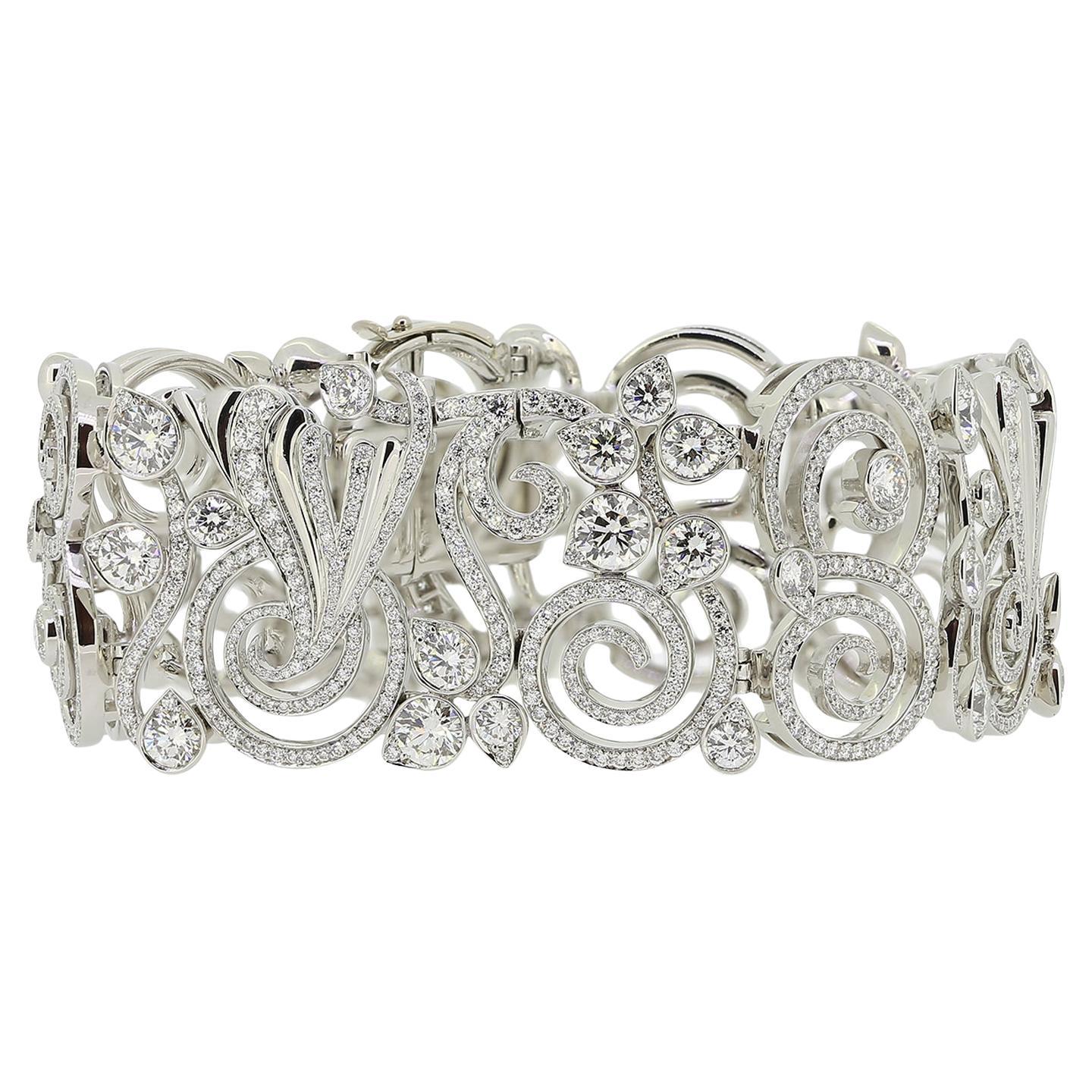 Alta Joyería Boodles Pulsera de Diamantes Cuento de Sirenas en venta