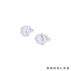 Boodles Maymay Rose Diamond Stud Earrings