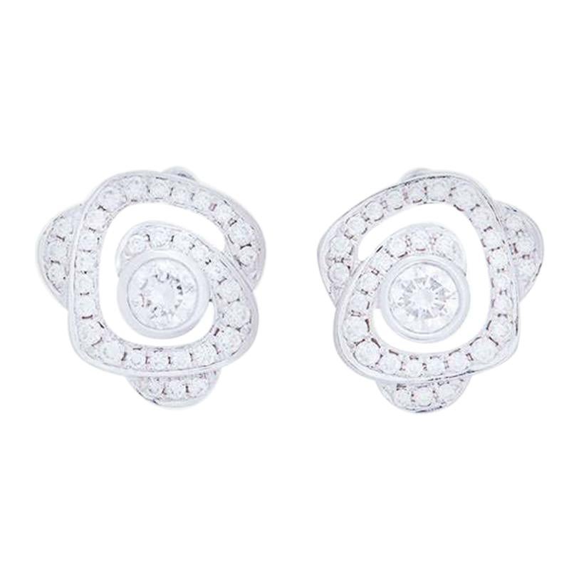 Boodles Maymay Rose Diamond Stud Earrings