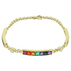 Vintage Boodles Multi Gemstone Rainbow Bracelet