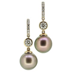 Boodles Tropfenohrringe mit Perlen und Diamanten