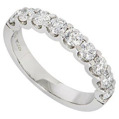 Boodles Bague d'éternité en platine avec demi-éternité et diamants 1,16 carat