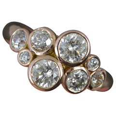 Boodles Raindance Design 14ct Roségold und Diamant-Cluster-Ring