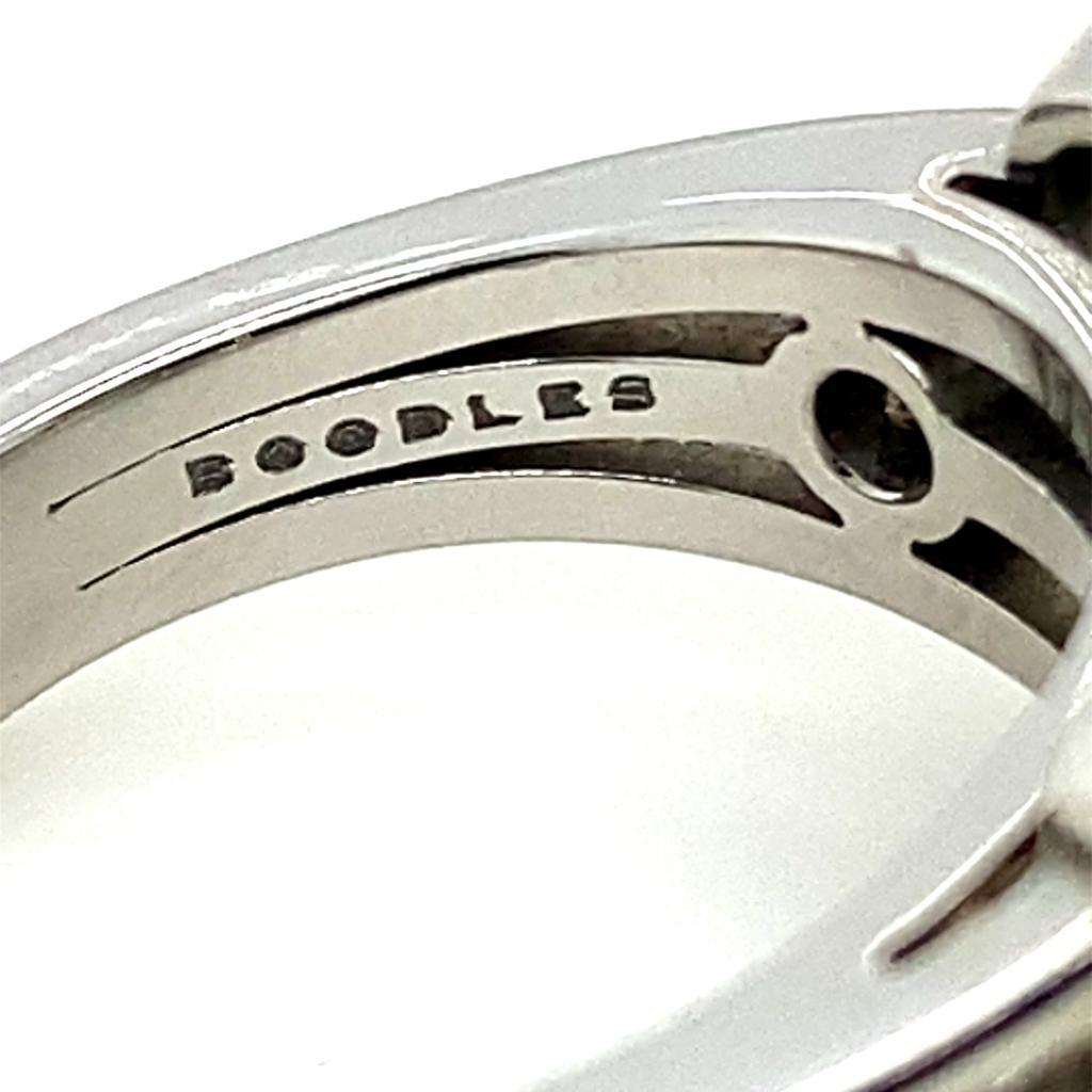 Modern Boodles Raindance Diamond Platinum Ring For Sale