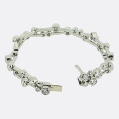 Boodles Raindance Zweireihige Diamant-Halskette mit Diamanten