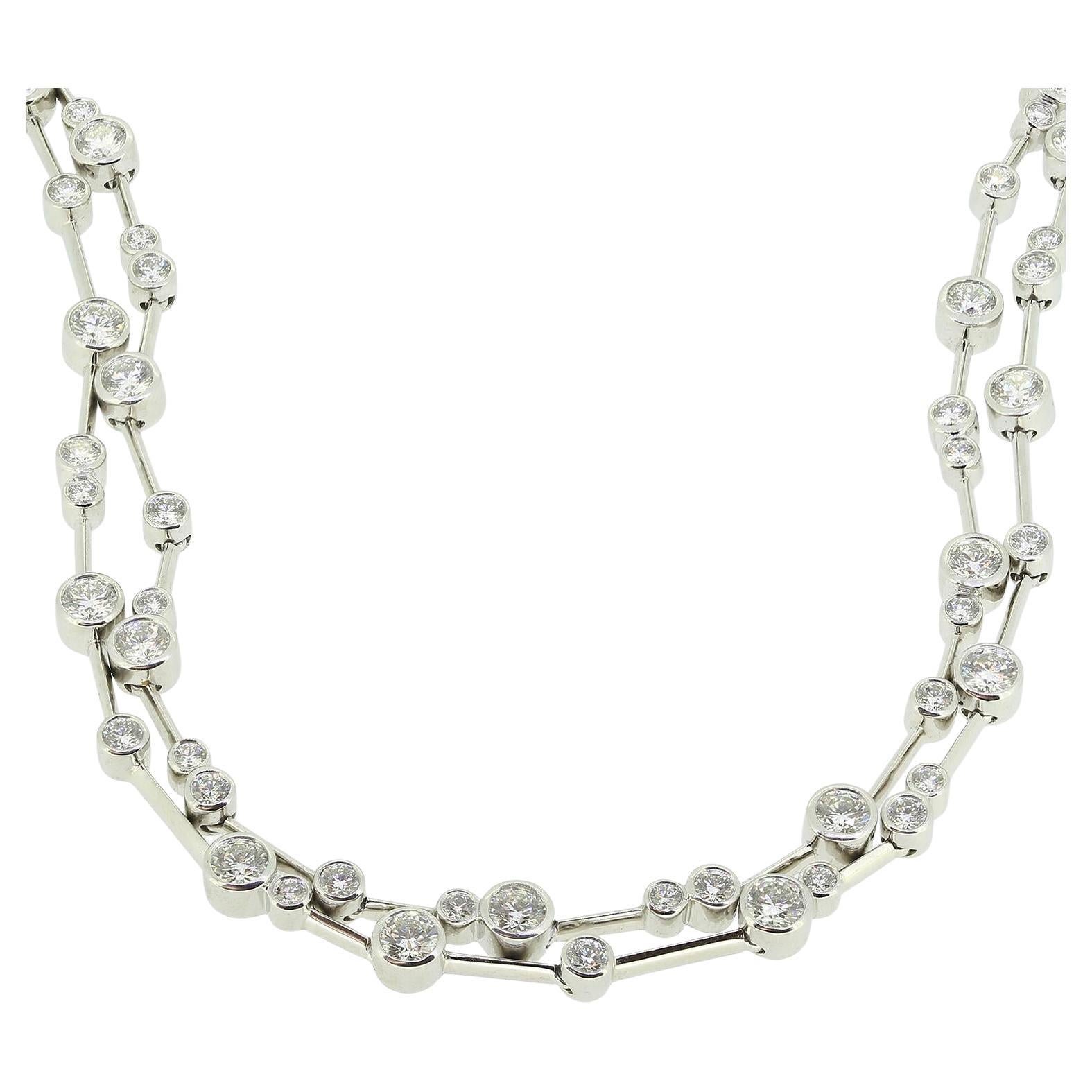 Boodles Raindance Two-Row Diamond Necklace