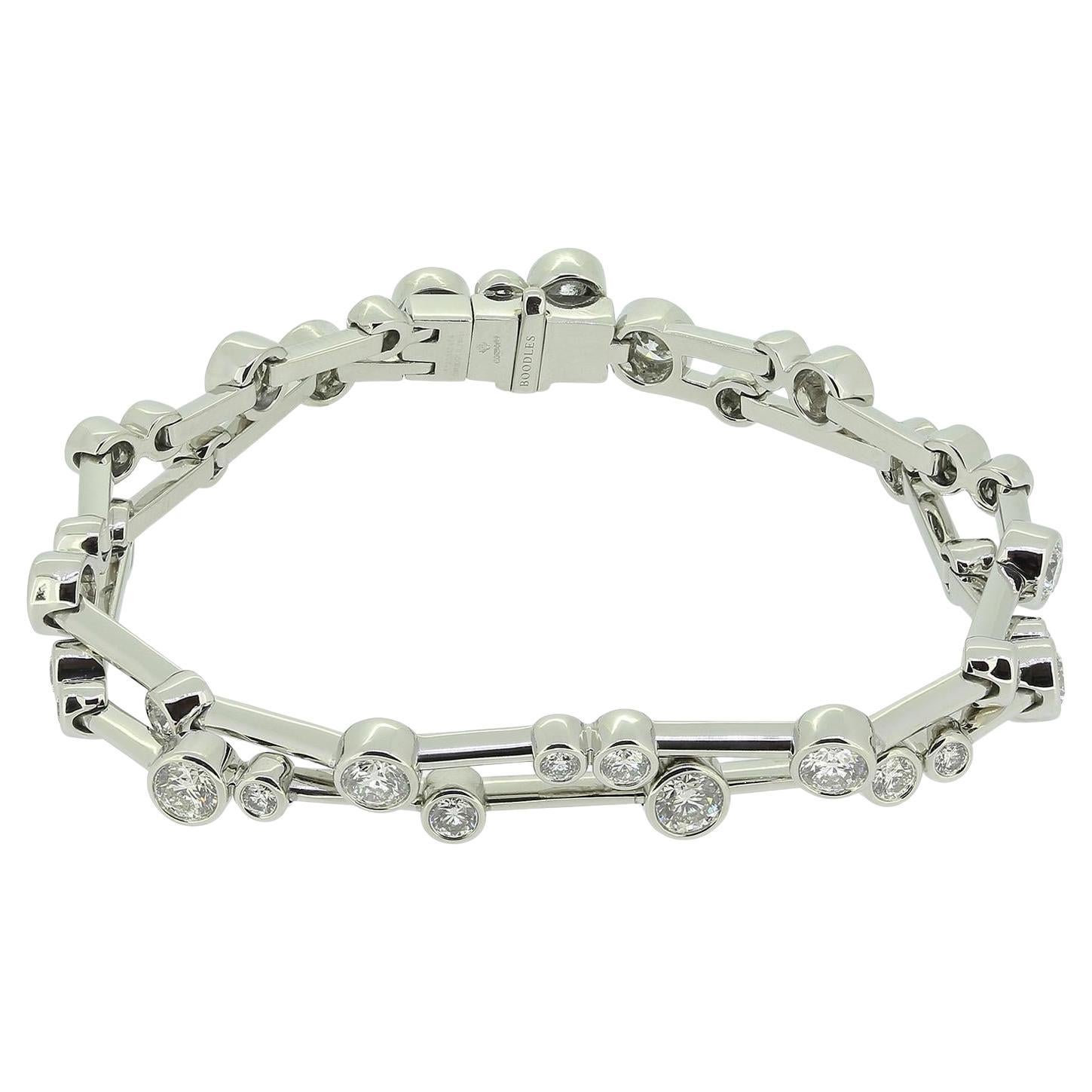 Collana con diamanti a due file Boodles Raindance in vendita