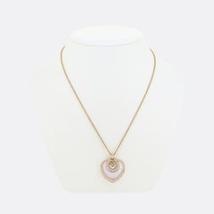 Collana con ciondolo Boodles Sophie in diamanti e madreperla
