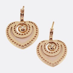 Boucles d'oreilles pendantes Boodles Sophie en nacre et diamants