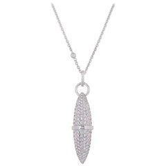 Boodles Weißgold Diamant-Velocity-Anhänger