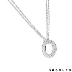 Boodles White Gold Large Roulette Pendant