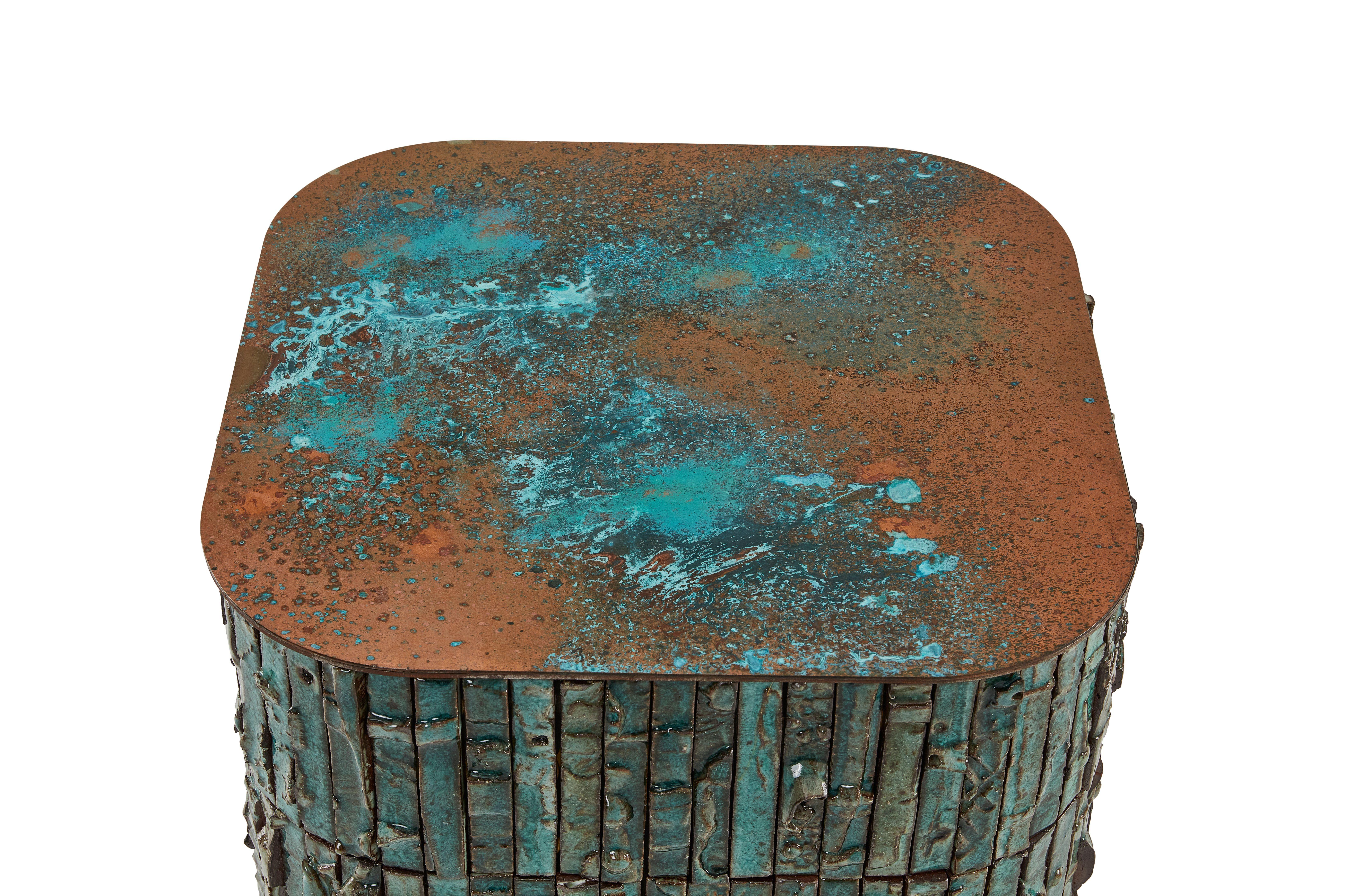 Ceramic Boogie Nights Side Table by Egg Designs For Sale