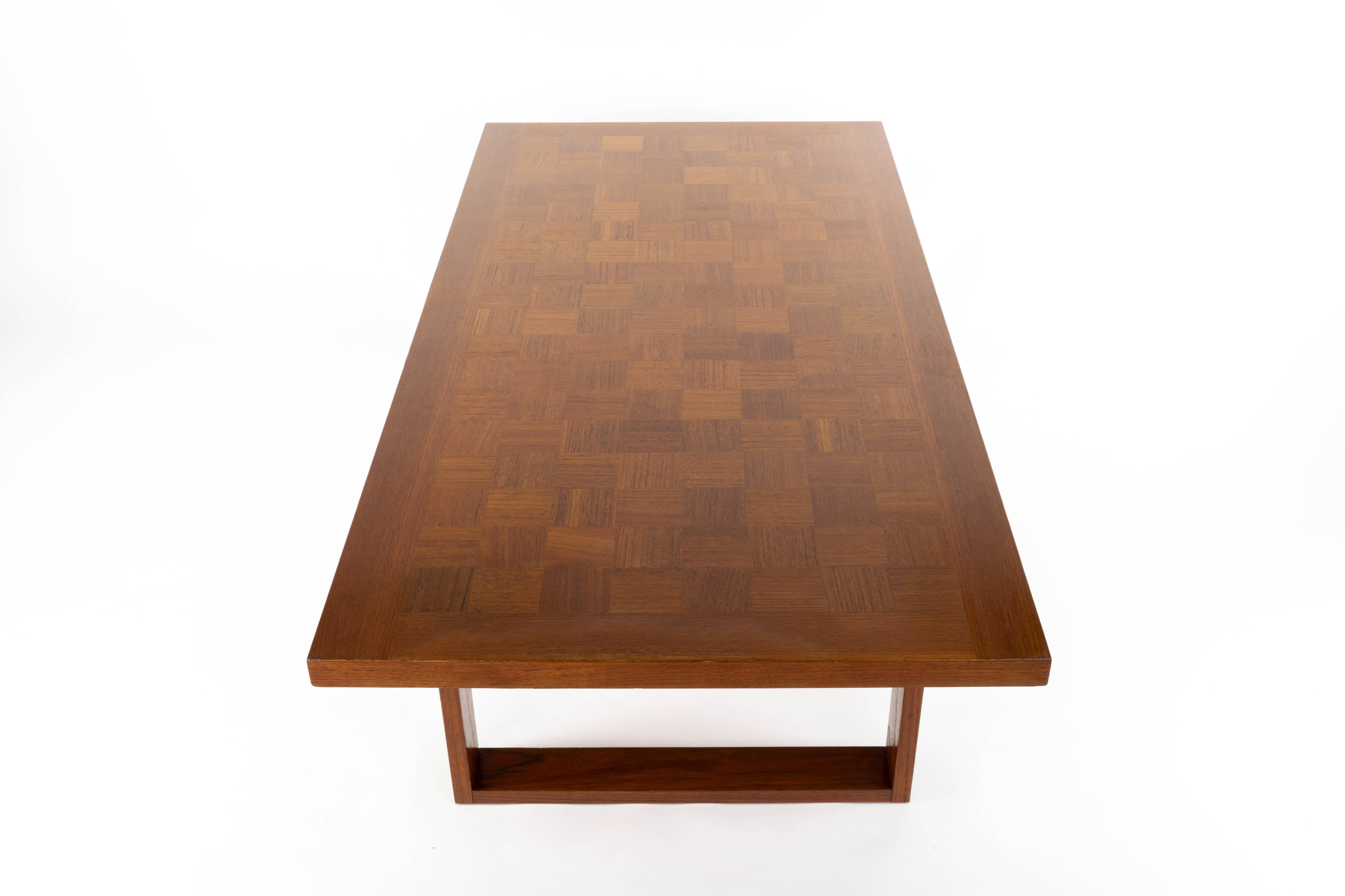 Mid-20th Century Boogie Woogie Large Teak Coffe Table by Poul Cadovius for Cado, Denmark, 1960