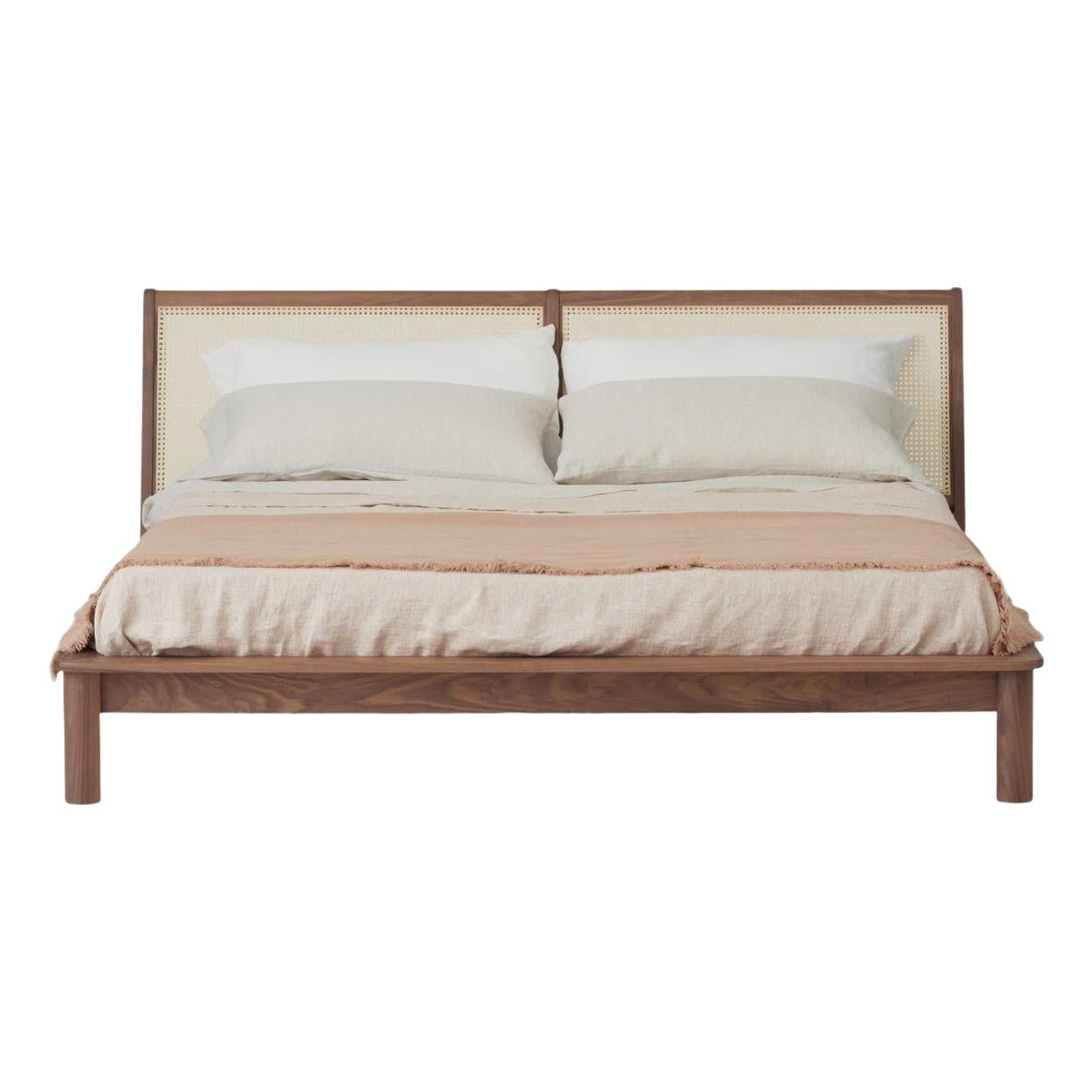 Booham Bed by Daniel Boddam, Walnut (King) For Sale