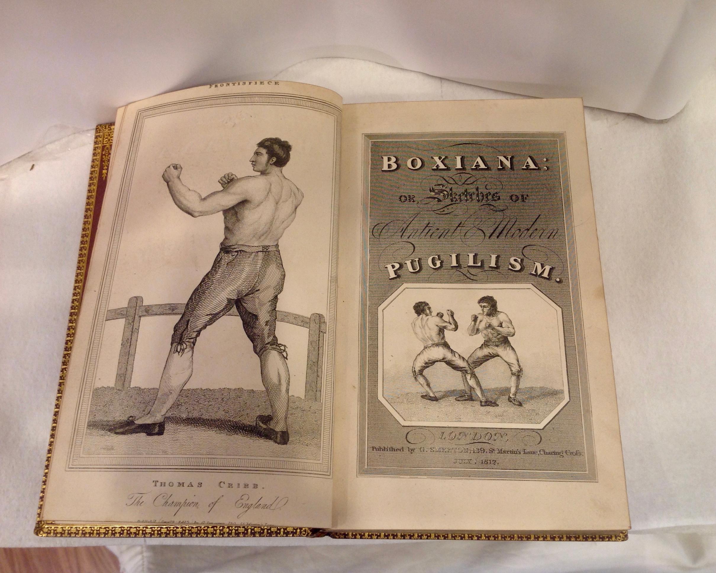 19th Century Book, A Fine Binding Boxiana, London, 1812 For Sale