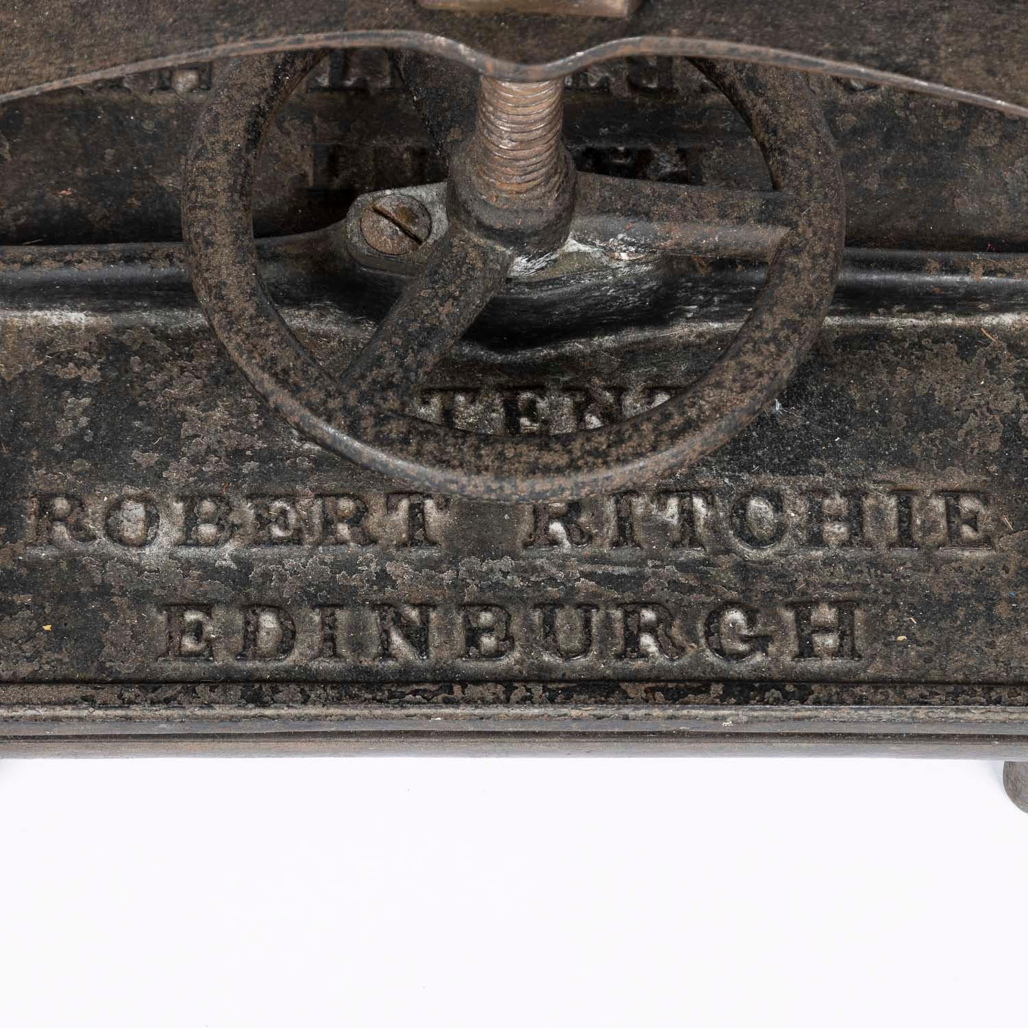 Scottish Book Binder's Press by Robert Ritchie of Edinburgh For Sale