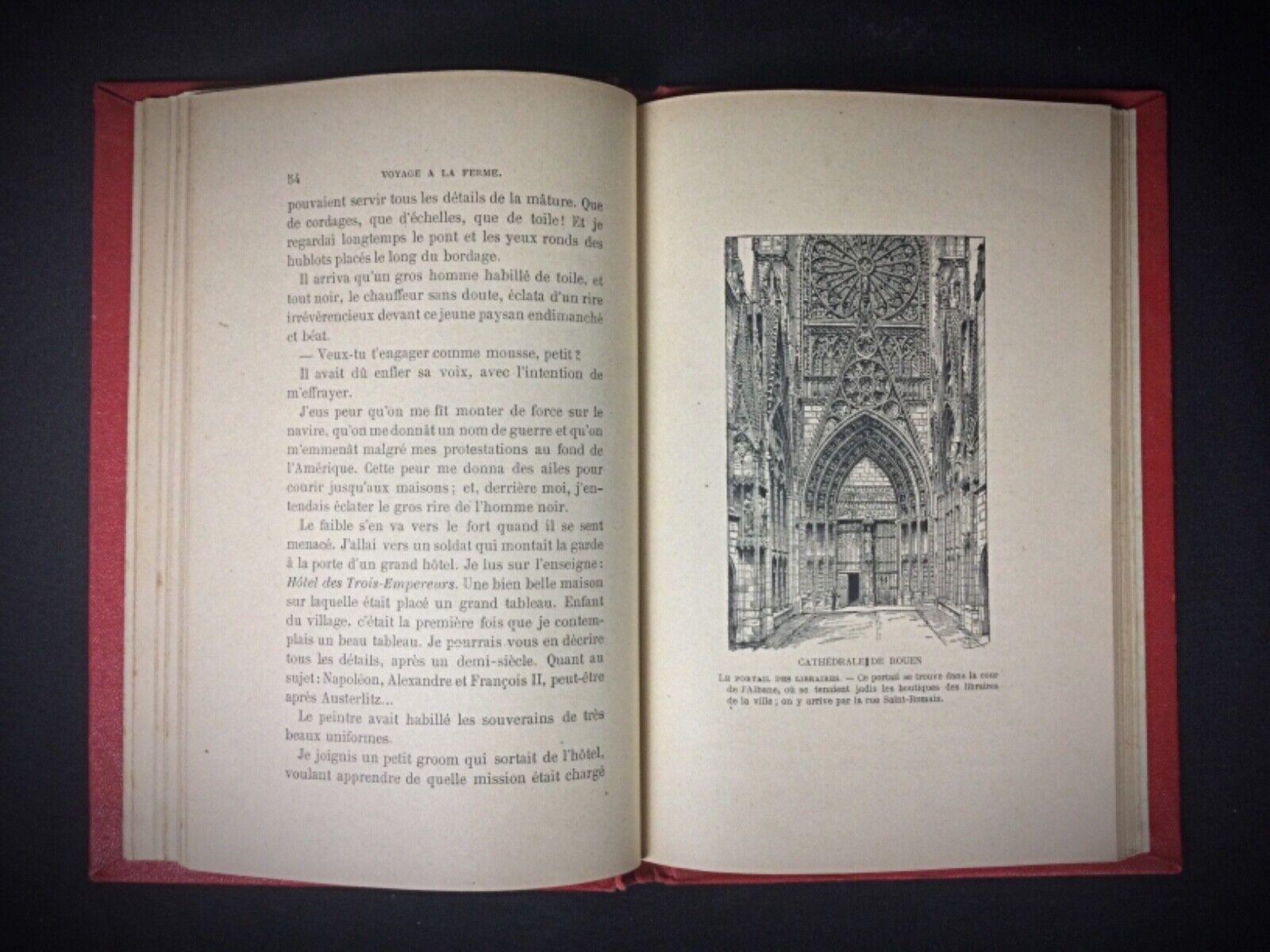 French Book by E. Gochot: Voyage à la Ferme Illustrated with Engravings- 2Y94 For Sale