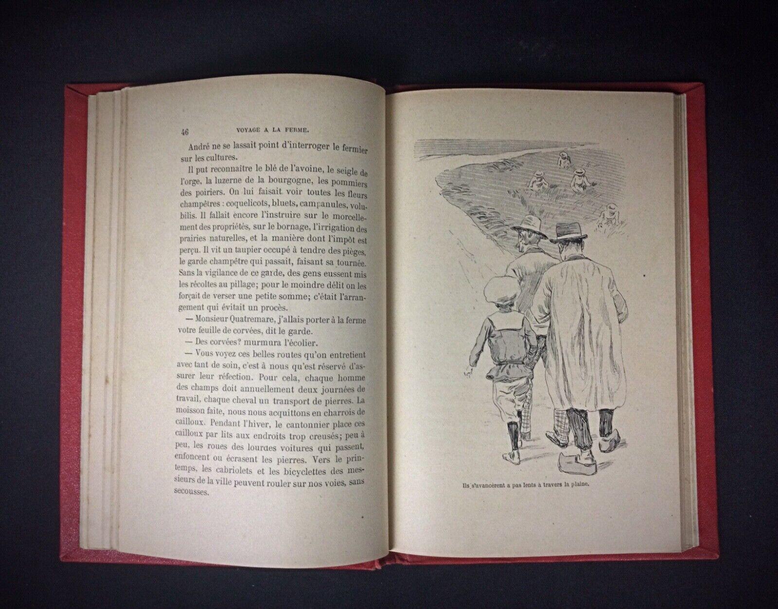 Book by E. Gochot: Voyage à la Ferme Illustrated with Engravings- 2Y94 In Good Condition For Sale In Bordeaux, FR