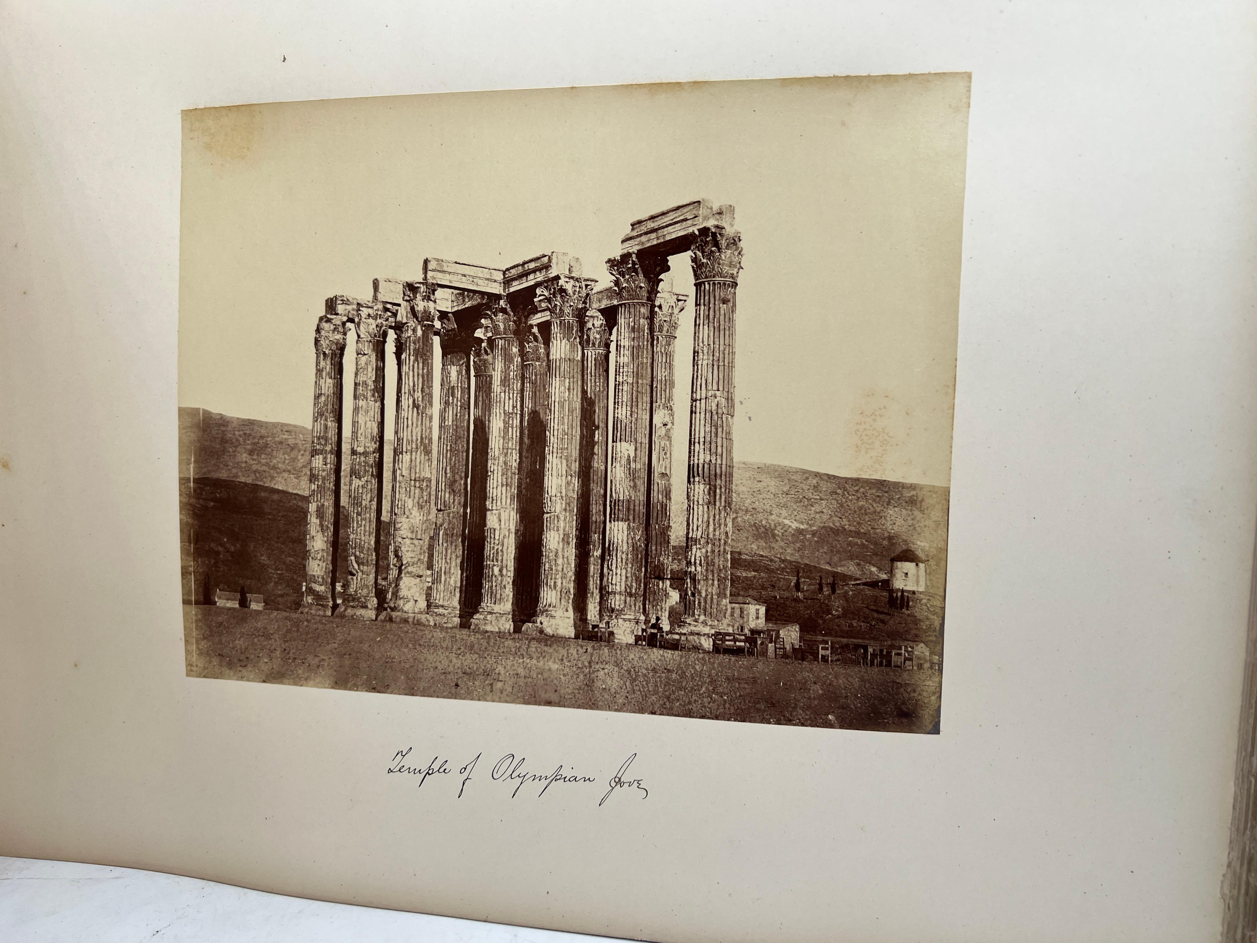 XIXe siècle Livre contenant 47 photographies à travers la Syrie, l'Égypte et plus encore C. 1875 Felix Bonfils ? en vente
