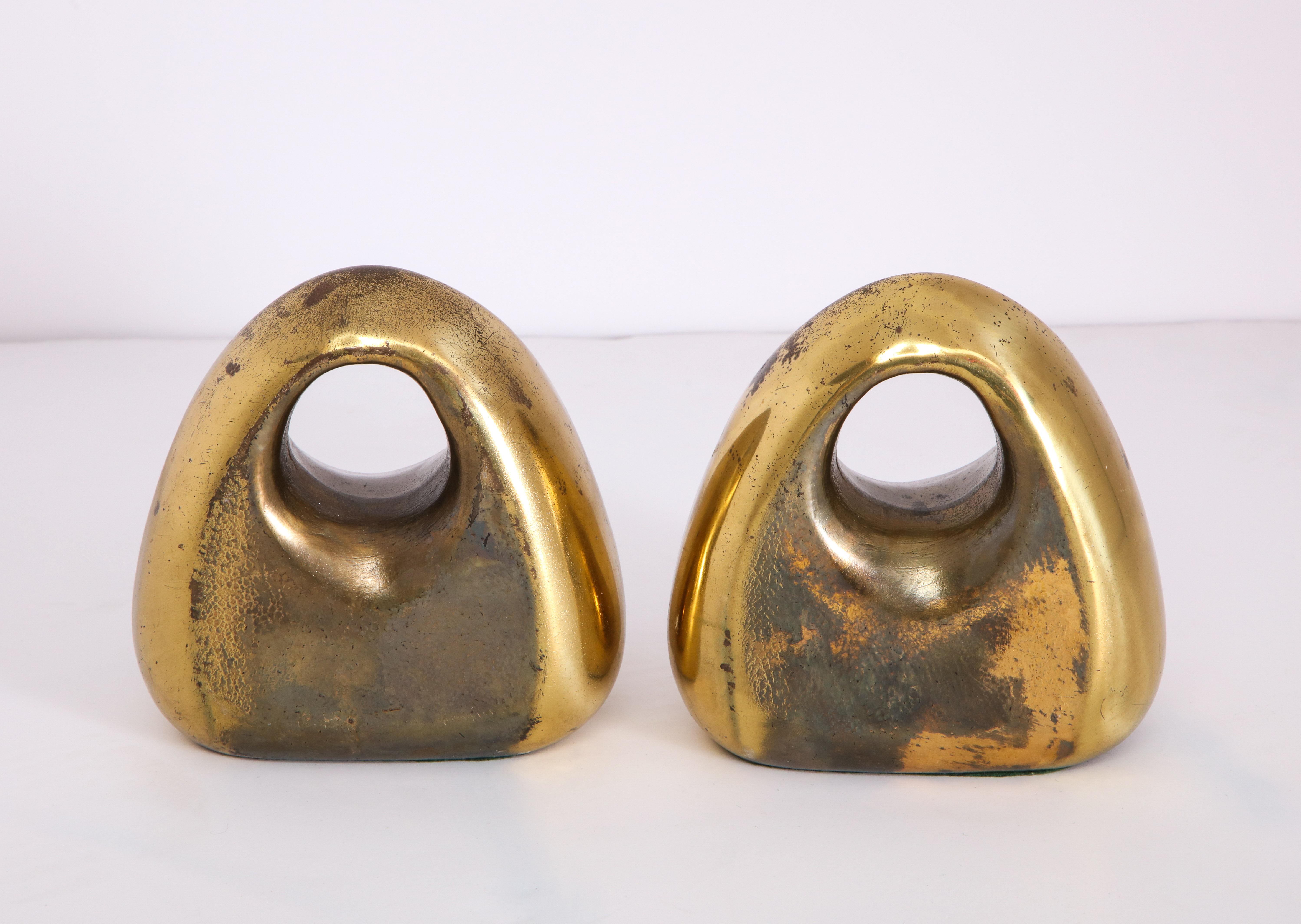 Book Ends by Ben Seibel, Brass, circa 1960 In Good Condition In New York, NY