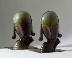 Book Ends, Designed by CE Borgström for Ystad Metall AB, Sweden, 1930s
