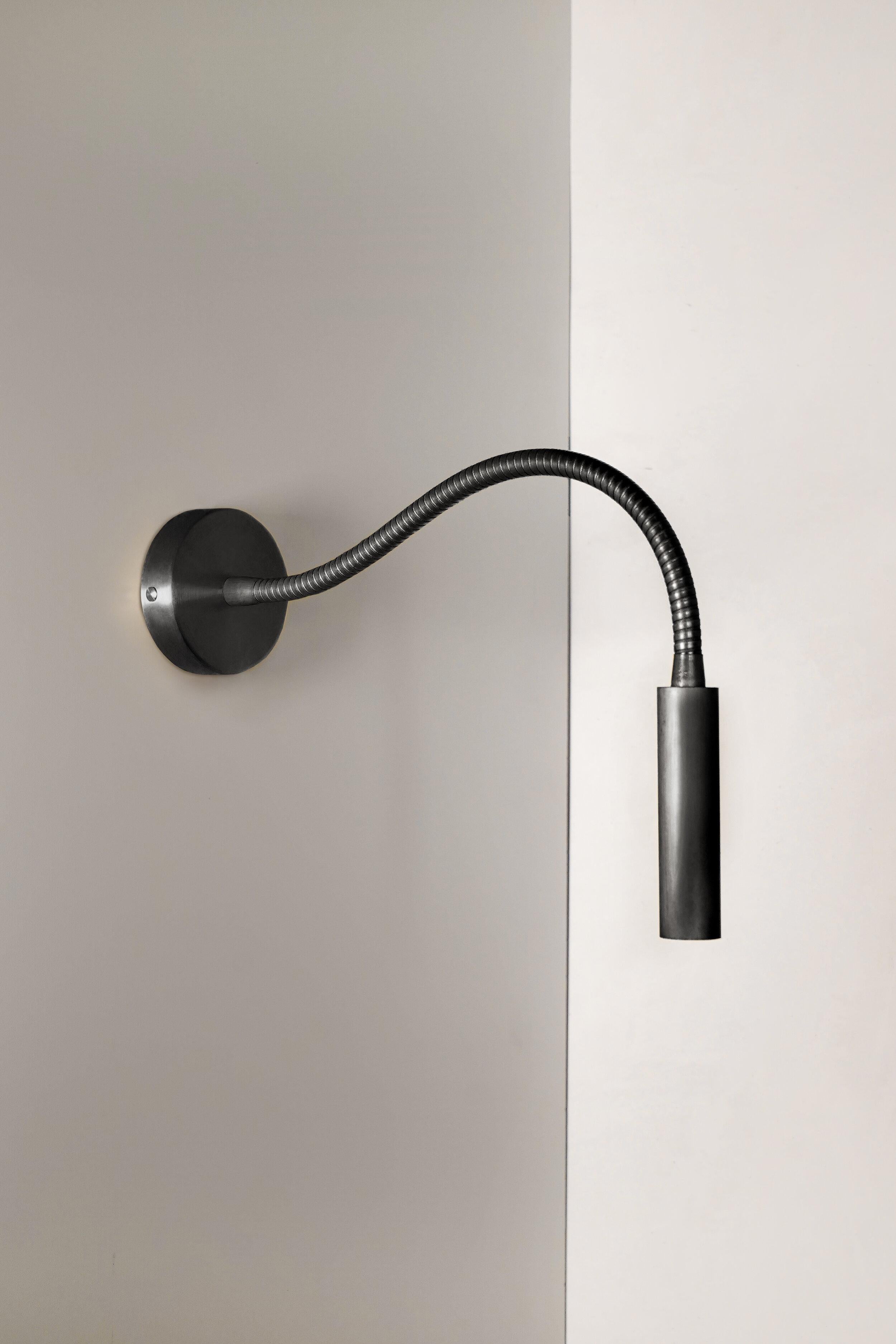Book flexo wall light by Contain
Dimensions: D2.5 x W8 x H46.5 cm (standard length)
Materials: Brass.
Available in different finishes.

All our lamps can be wired according to each country. If sold to the USA it will be wired for the USA for