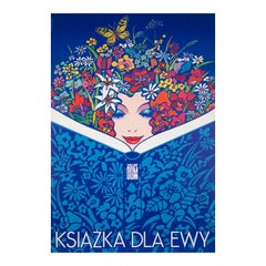 Book for Ewa 1974 Polish Dom Ksiazki Advertising poster, Witold Janowski