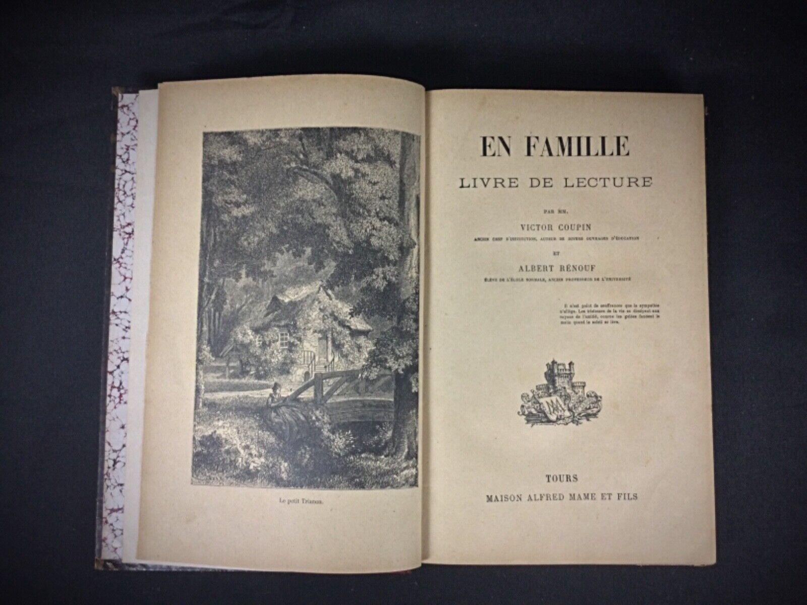 Buch im Französischen Stil: En Famille von Victor Coupin - 2Y97 im Zustand „Gut“ im Angebot in Bordeaux, FR
