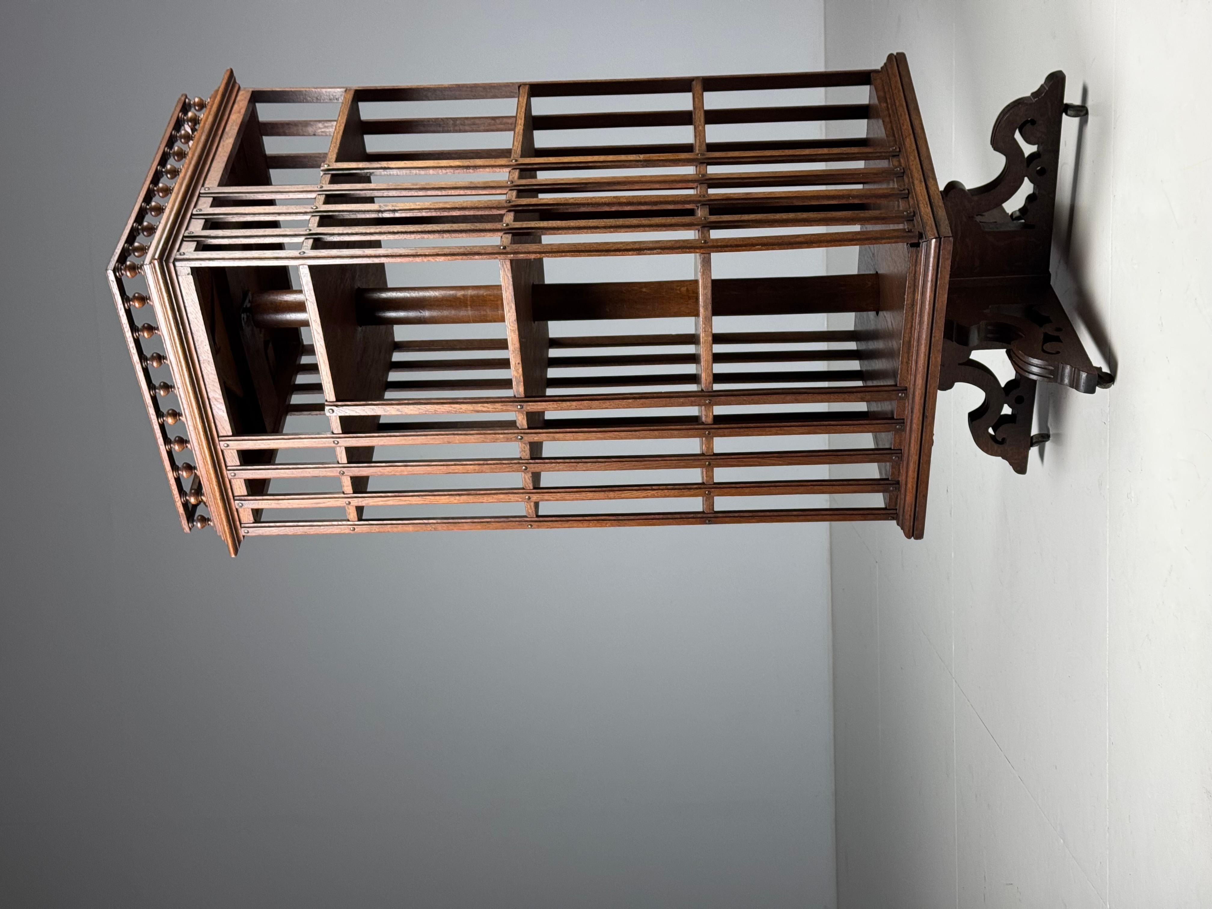 Belgian Book mill, oak, circa 1900 For Sale