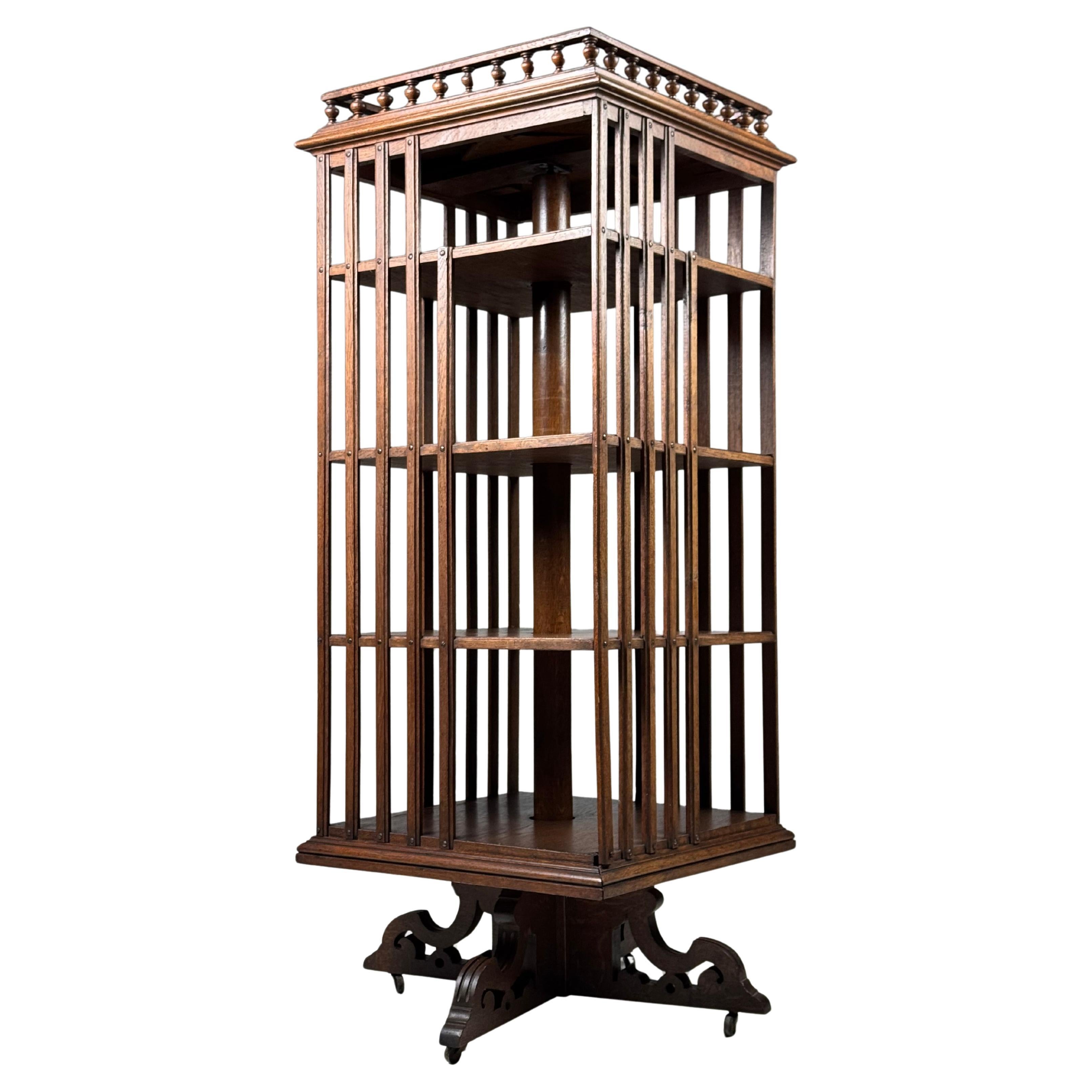 Book mill, oak, circa 1900 For Sale