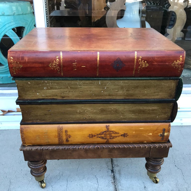 Book Motif Side Table For Sale at 1stDibs