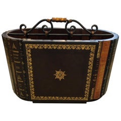 Book Motife Trompe d'oeil Magazine Holder by Maitland Smith