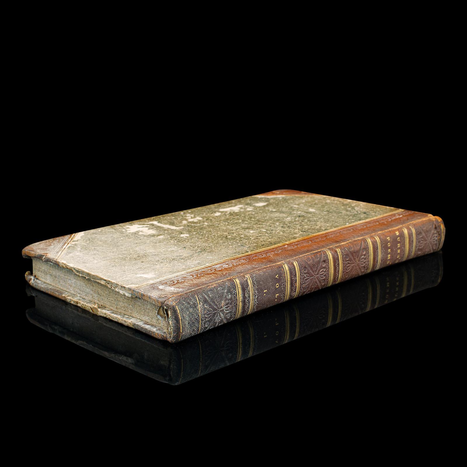 This is an antique copy of Poems, Chiefly in the Scottish Dialect by Robert Burns. A Scots English language hard bound poetry book, dating to the Georgian period, published 1813.

Celebrated world-wide and considered Scotland's national poet, Robert