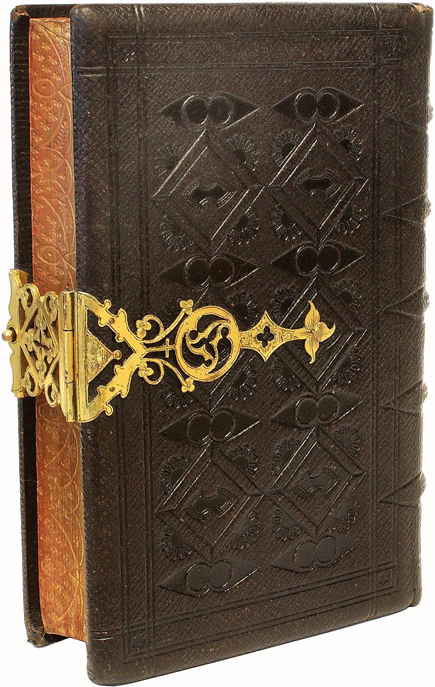 Britannico Libro della preghiera comune - 1852 - in una bella rilegatura montata in ottone! in vendita