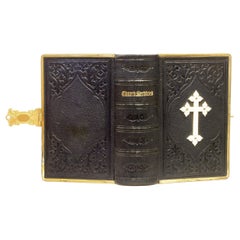BOOK OF COMMON PRAYER, 1871, In A Fine Leather & Brass Mounted Binding!