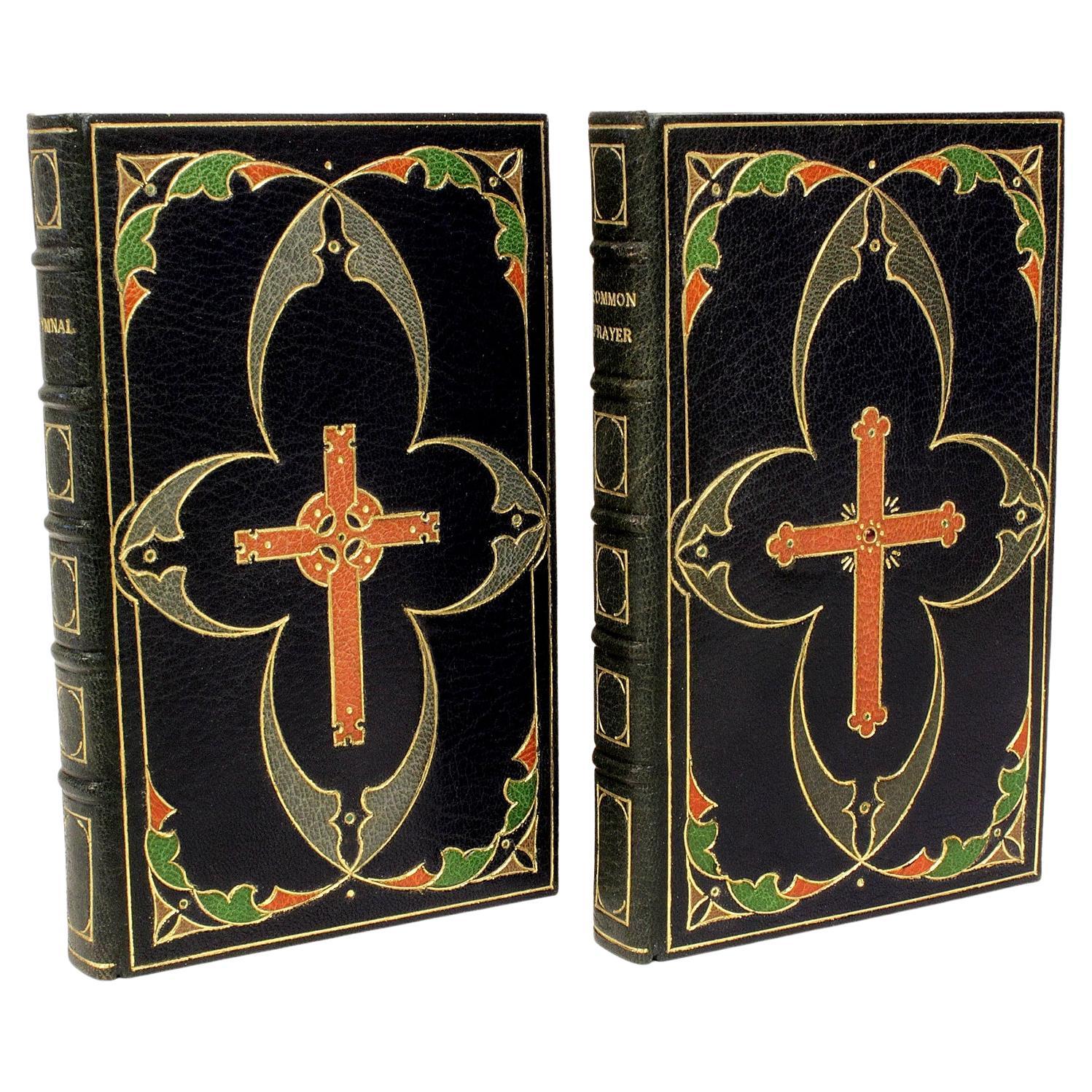 Book of Common Prayer / Hymnal, 2 Vols., Elaboratly Leather Bound by Grabau