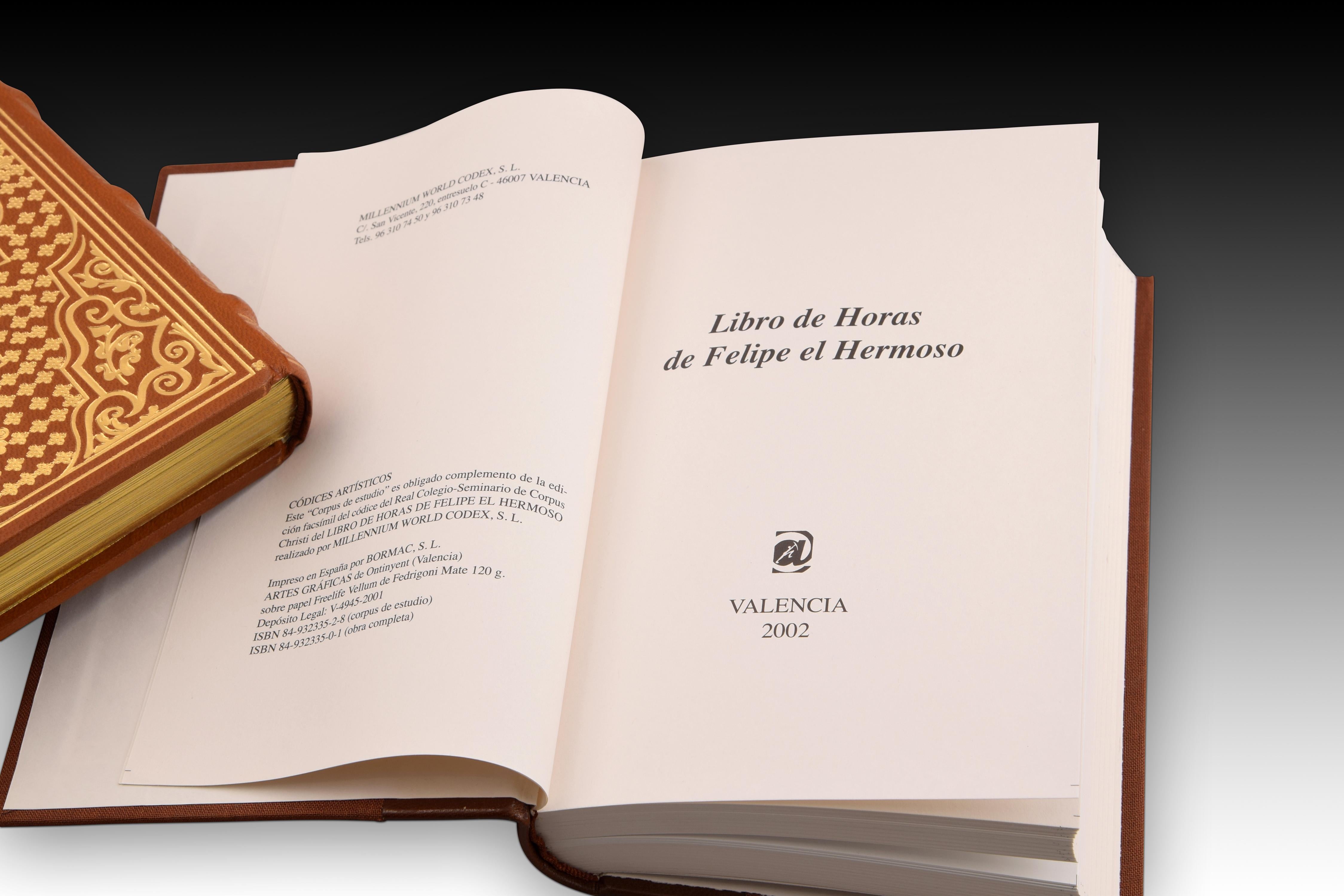 Other Book of Hours of Felipe El Hermoso, Facsimile with Study and Case, Spain, 2002