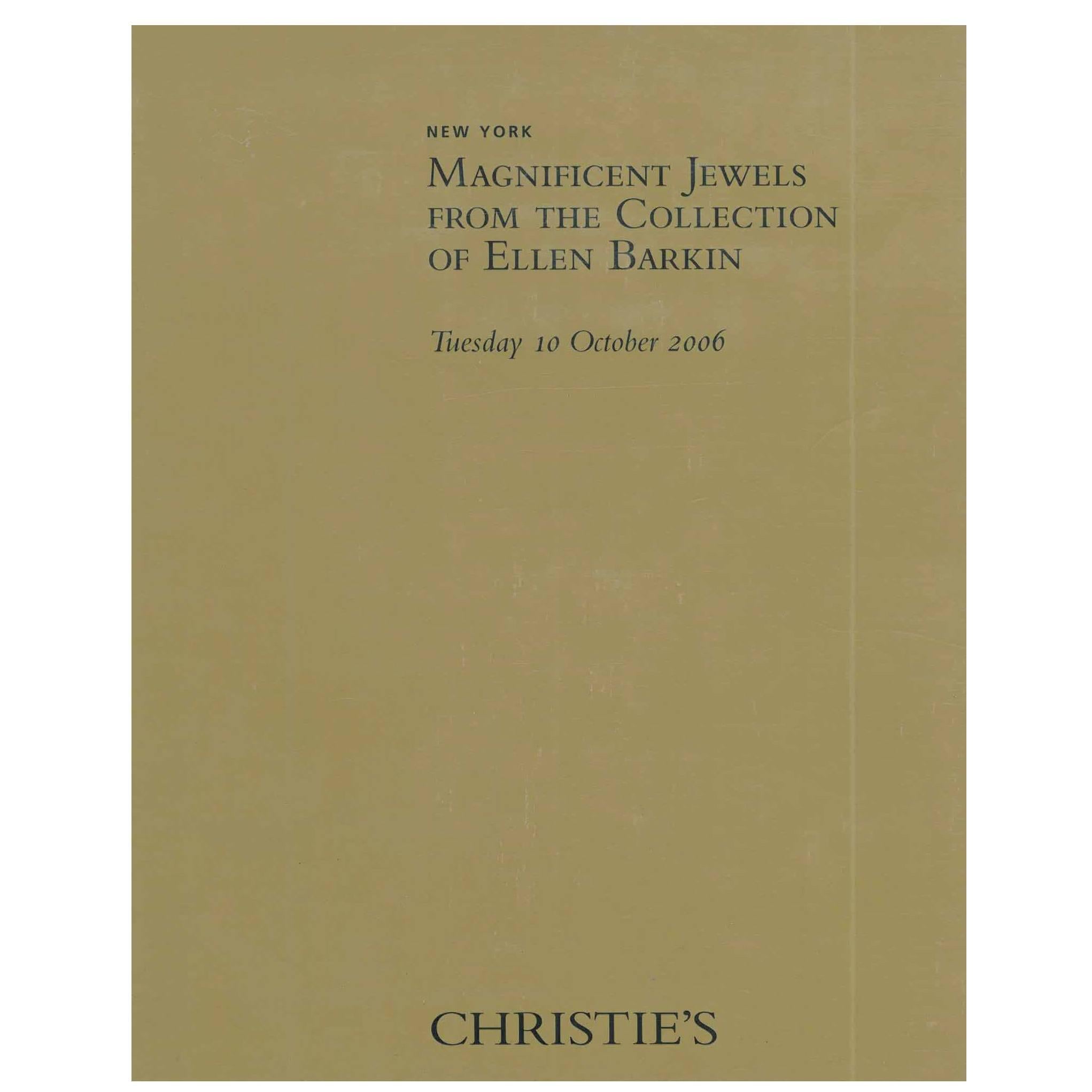 Magnificent Jewels from the Collection of Ellen Barkin, Christie's (Book)