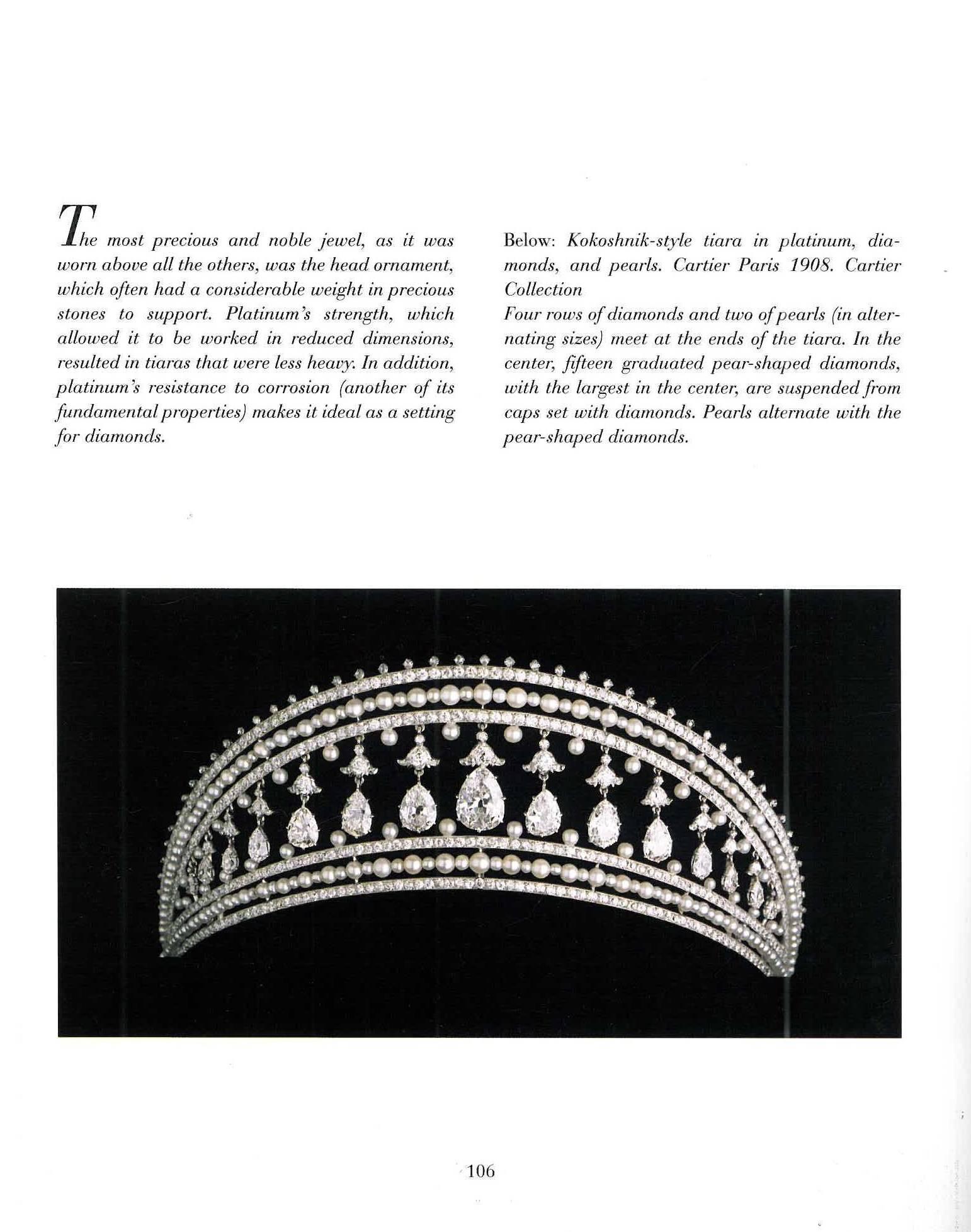This beautifully photographed and illustrated book is the first survey of Cartier's work in platinum. Platinum is known for its incomparable allure and the way it enhances diamonds, the book presents hundreds of sumptuous jewels among which there