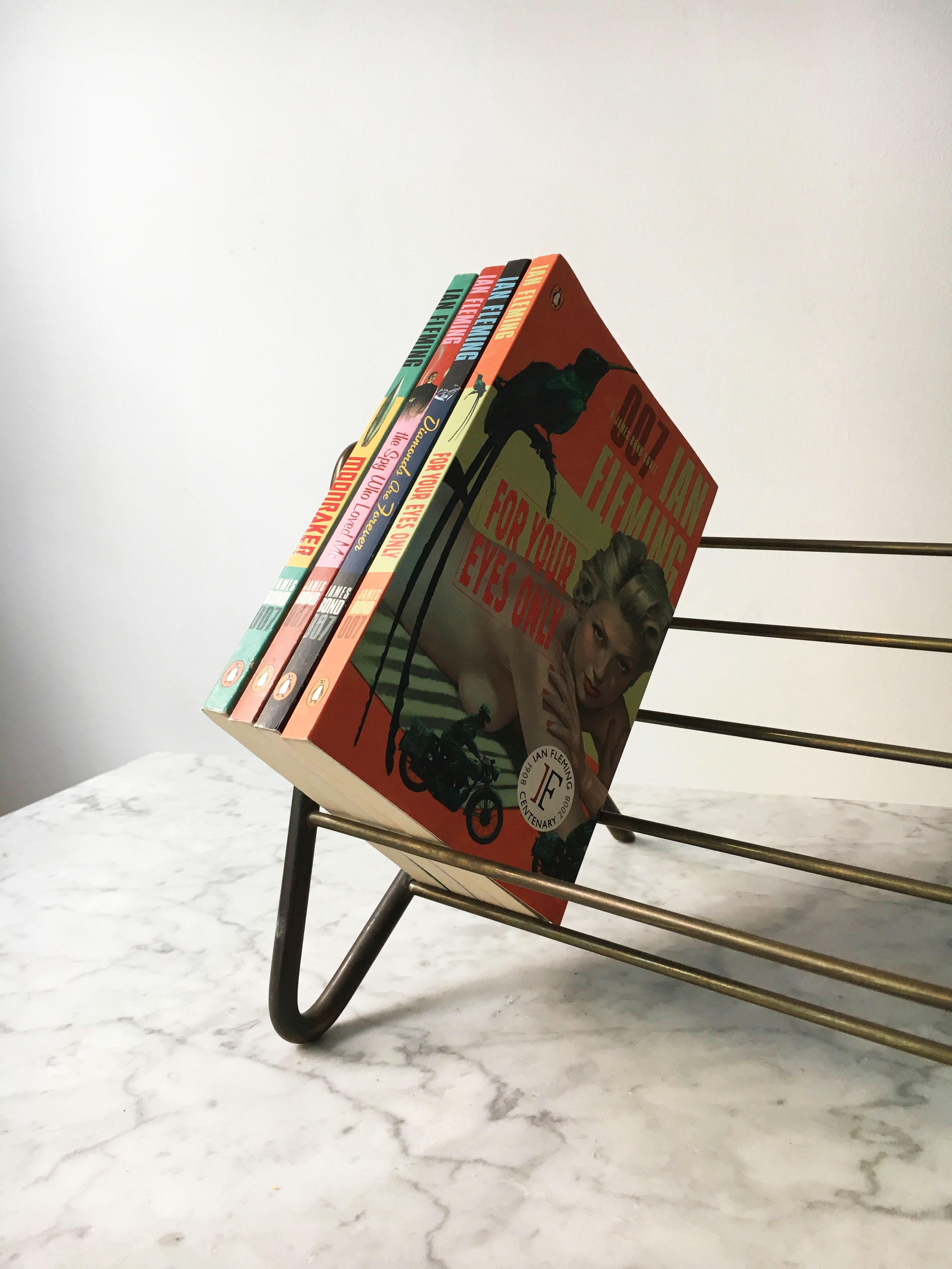 Carl Auböck II A Unique Prototype One Of A Kind Book Rest Brass, Austria 1950s For Sale 13