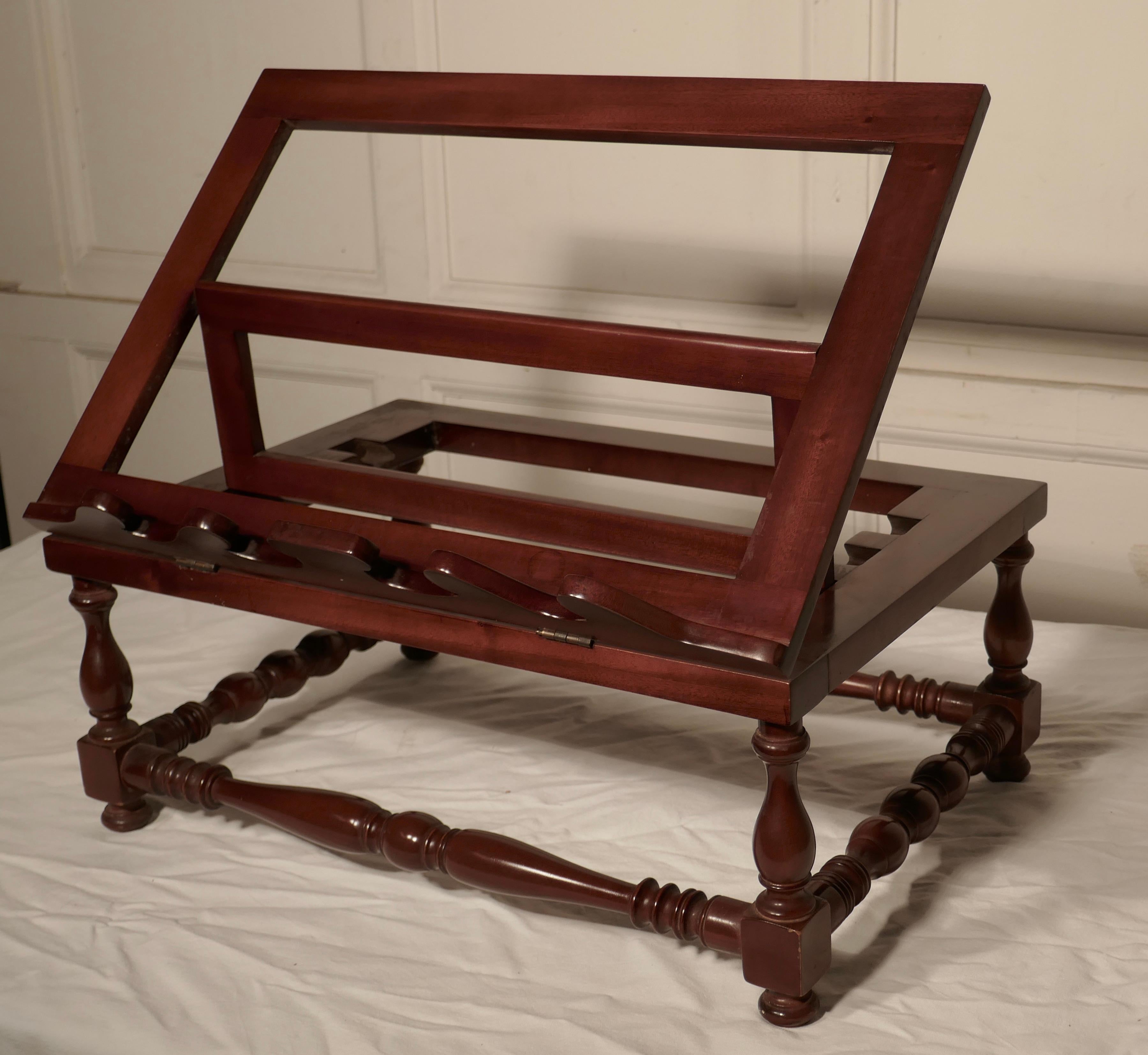 Mahogany Book Rest, Reading or Music Stand For Sale