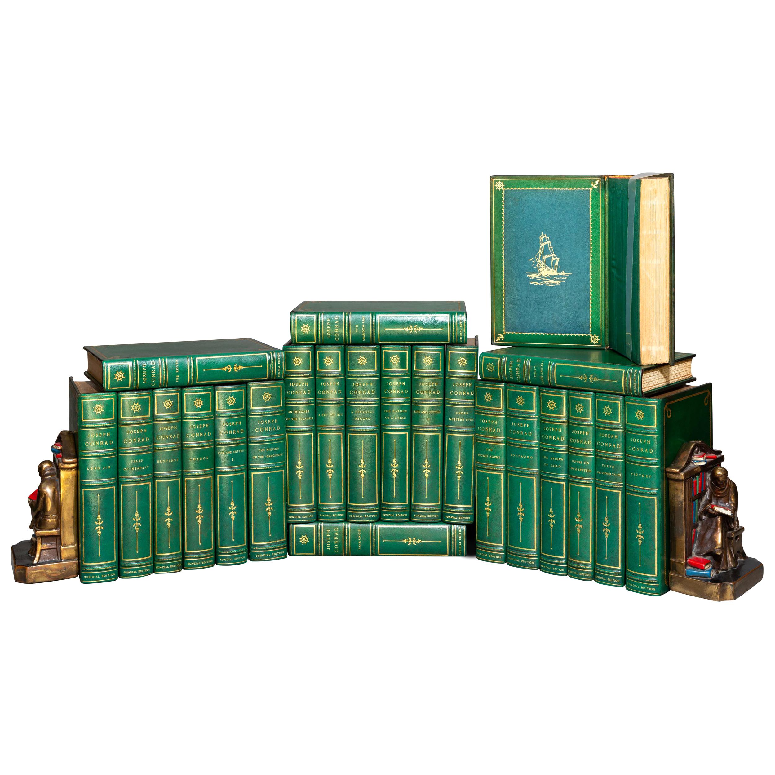 'Book Set' 24 Volumes, Joseph Conrad, Works, Sun-Dial Edition, Signed