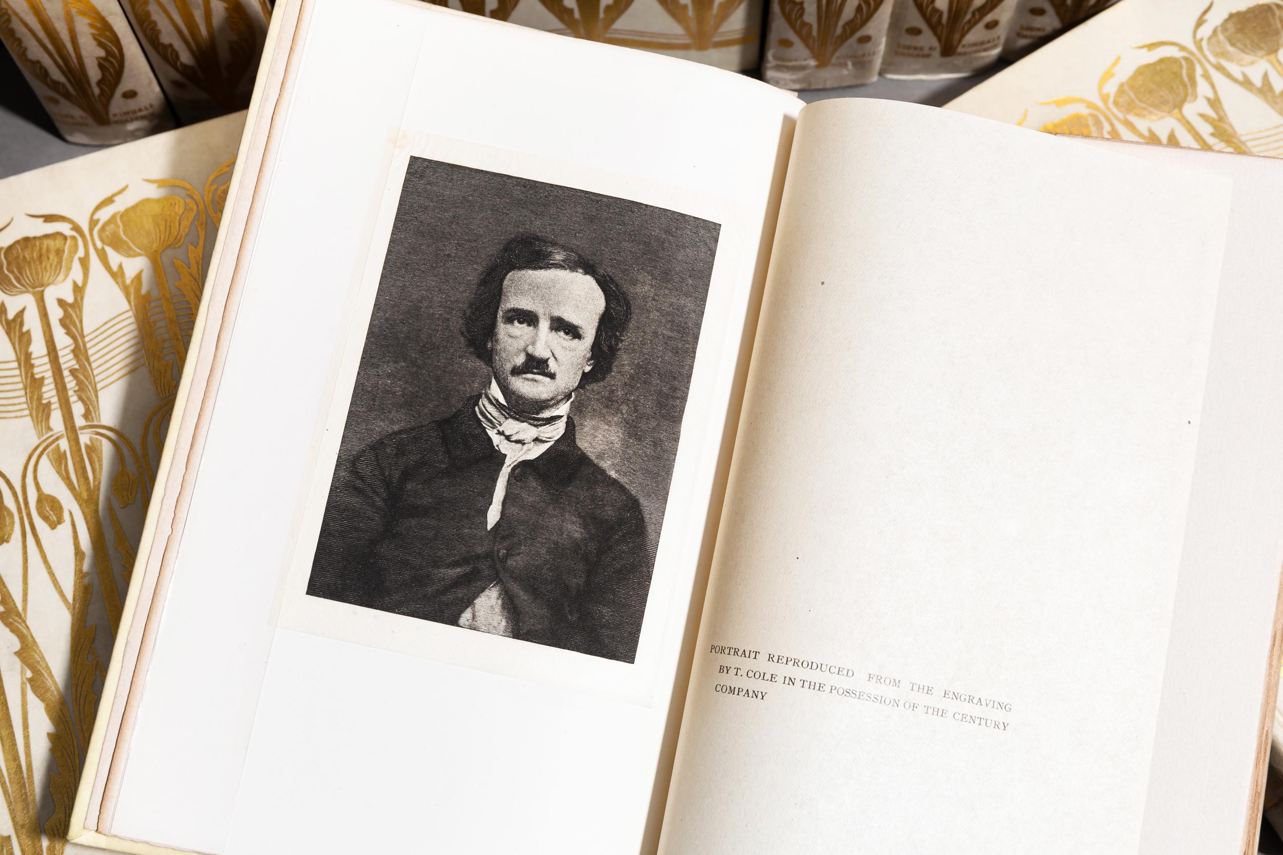 19th Century 'Book Sets', 10 Volumes, Edgar Allan Poe, Complete Works
