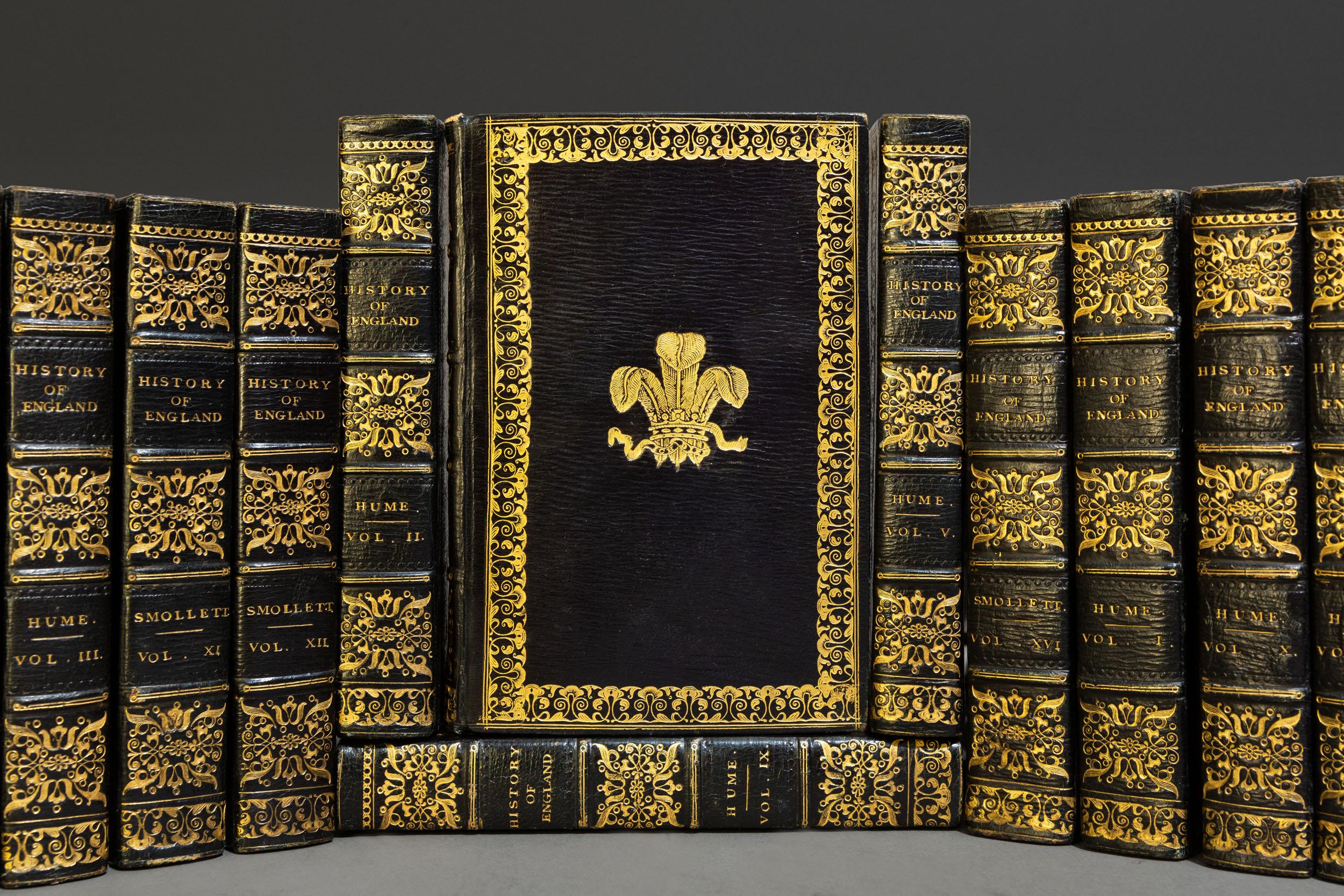 English 'Book Sets' 16 Volumes, David Hume & T. Smollett, The History Of England