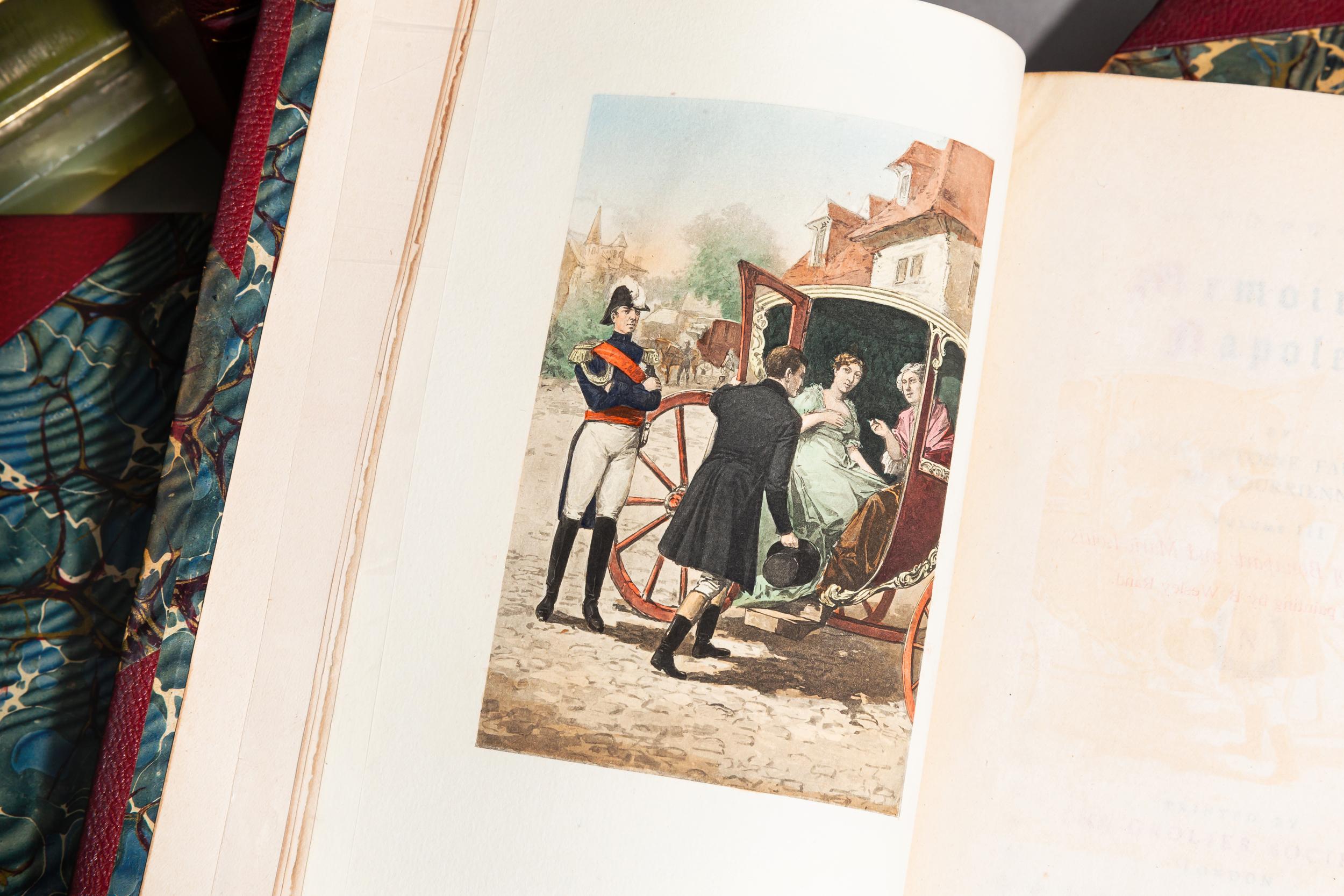 British 'Book Sets' 16 Volumes, Hazlitt, Junot & Bouurrienne, The Lie of Napoleon