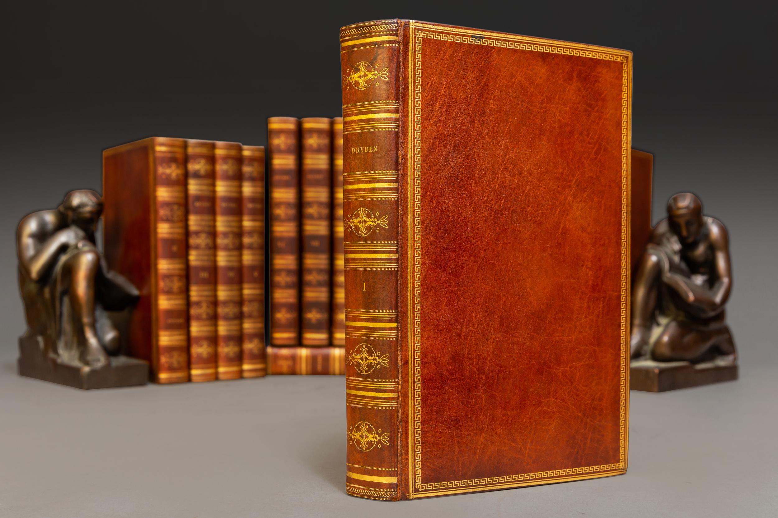 'Book Sets' 18 Volumes, John Dryden, The Works In Good Condition For Sale In New York, NY
