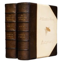 'Book Sets' 2 Volumes, H.M. Stanley, In Darkest Africa, Signed Limited