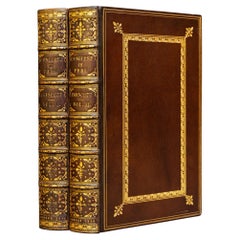 Antique 'Book Sets' 2 Volumes, William H. Prescott, The Conquest of Peru