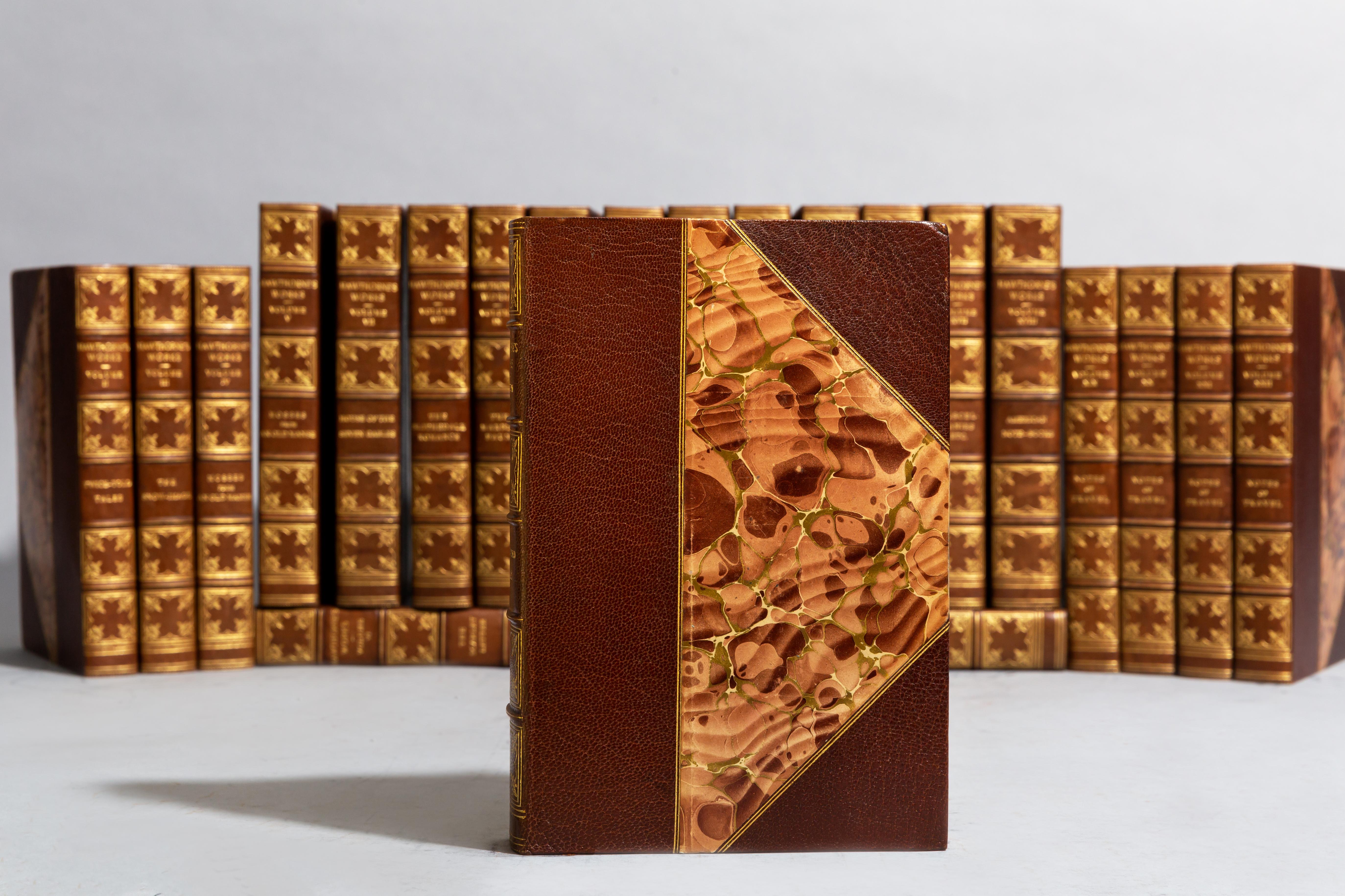 American 'Book Sets' 22 Volumes, Nathaniel Hawthorne, The Complete Writings